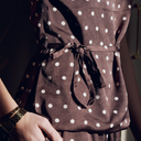 Neo Noir Nassa Big Dot Top Dark brown