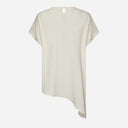 Neo Noir Nerita Asymmetric Blouse Off White