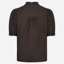 Neo Noir Odesa Linen Blouse Dark Brown