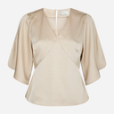 Neo Noir Remana Heavy Sateen Blouse Champagne