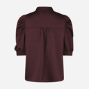 Neo Noir Roella Heavy Sateen Blouse Burgundy
