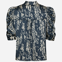 Neo Noir Roella Scatter bluse i navy-5