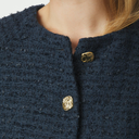 Neo Noir Rosella Boucle Mini Jacket Navy