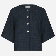 Neo Noir Rosella Boucle Mini Jacket Navy