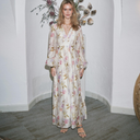 Neo Noir Silfi Vintage Flower Dress Off White