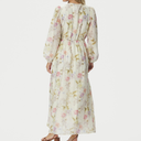 Neo Noir Silfi Vintage Flower Dress Off White