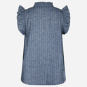 Neo Noir Siona Emb Stripe Top Blue