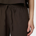 Neo Noir Sonar Linen Pants Dark Brown