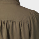 Neo Noir Tirsa Twill jakke i army grøn-3