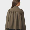 Neo Noir Tirsa Twill jakke i army grøn-4