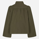 Neo Noir Tirsa Twill jakke i army grøn-5
