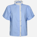 Neo Noir Ulia Stripe Blouse Blue Stripe