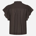 Neo Noir Vinsa S Voile Top Dark Brown