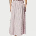 Neo Noir Yara Long Double Stripe Skirt Rose