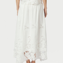 Neo Noir Yara Long Emb Skirt White