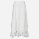 Neo Noir Yara Long Emb Skirt White