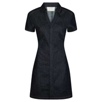 Neo Noir Abel Denim Dress Dark Blue