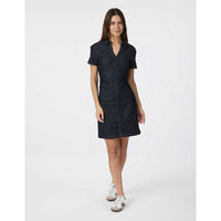 Neo Noir Abel Denim Dress Dark Blue