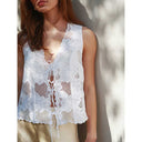 Neo Noir Alboa Embroidery Top Off White