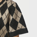 Neo Noir Allestar Check Knit Cardigan Beige - J BY J Fashion
