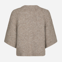 Neo Noir Amaya Fluffy Knit Cardigan Beige Melange - J BY J Fashion