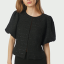 Neo Noir Anela Boucle Blouse Black
