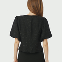 Neo Noir Anela Boucle Blouse Black