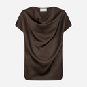Neo Noir Annabeth Heavy Sateen Tee Dark Brown