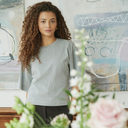 Neo Noir Asha Boxy Tee Grey Melange