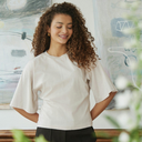 Neo Noir Asha Boxy Tee Ivory