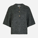 Neo Noir Benuta Fluffy Knit Cardigan Antracit melange