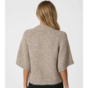 Neo Noir Benuta Fluffy Knit Cardigan Beige Melange