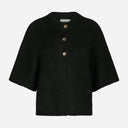 Neo Noir Benuta Fluffy Knit Cardigan Black