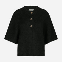 Neo Noir Benuta Fluffy Knit Cardigan Black