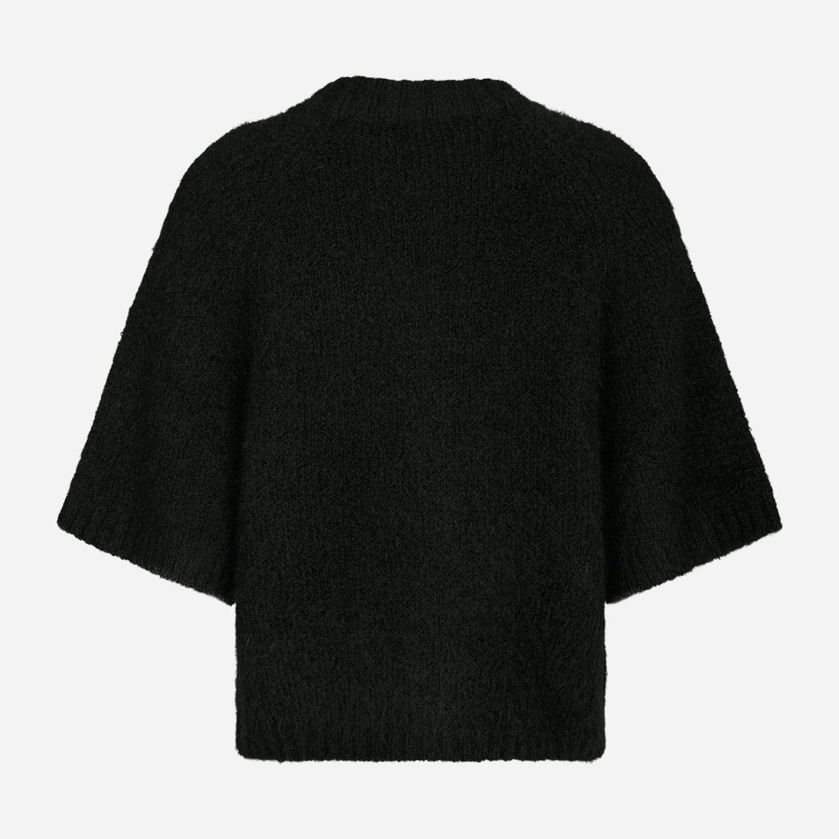 Neo Noir Benuta Fluffy Knit Cardigan Black