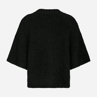 Neo Noir Benuta Fluffy Knit Cardigan Black