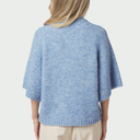 Neo Noir Benuta Fluffy Knit Cardigan Dusty Blue