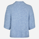 Neo Noir Benuta Fluffy Knit Cardigan Dusty Blue