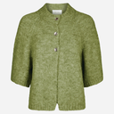 Neo Noir Benuta Fluffy Knit Cardigan Dusty Green