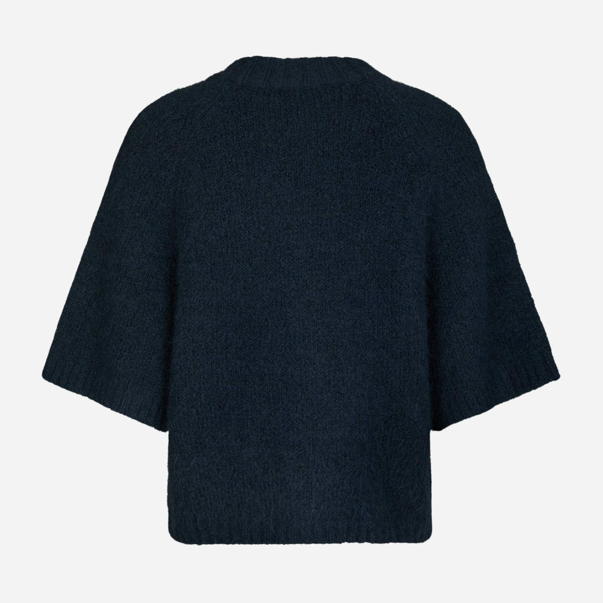 Neo Noir Benuta Fluffy Knit Cardigan Navy