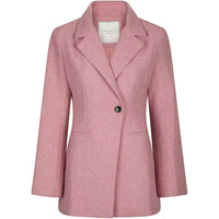 Neo Noir Bowie Herringbone Blazer Light Pink