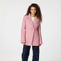 Neo Noir Bowie Herringbone Blazer Light Pink