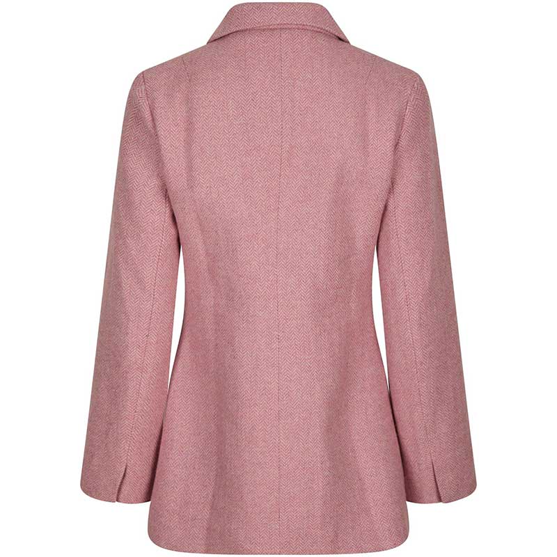 Neo Noir Bowie Herringbone Blazer Light Pink