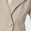 Neo Noir Bowie Herringbone S Blazer Sand - J BY J Fashion