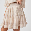 Neo Noir Callia S Voile Skirt Ivory