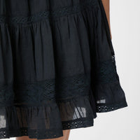 Neo Noir Callia S Voile Skirt Navy