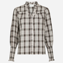 Neo Noir Camisa Big Check Blouse Off White