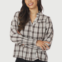 Neo Noir Camisa Big Check Blouse Off White