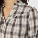 Neo Noir Camisa Big Check Blouse Off White