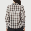 Neo Noir Camisa Big Check Blouse Off White